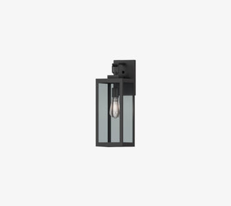 1-Light Outdoor with Black Finish and clear glass