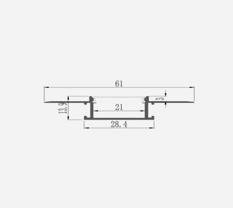 Aluminum LED Profile for LED Strip - CK-133