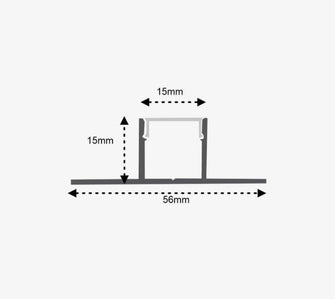 Trimless Recessed Aluminum Profile